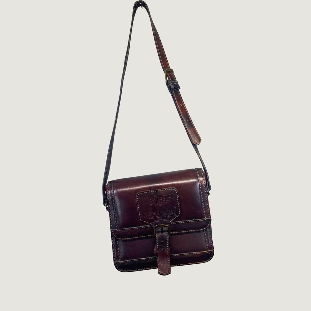 Vintage Mexican Leather Satchel Messanger Jazz-Pifi Unisex Leather Western